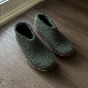 Glerups Women's Green Wool Shoes